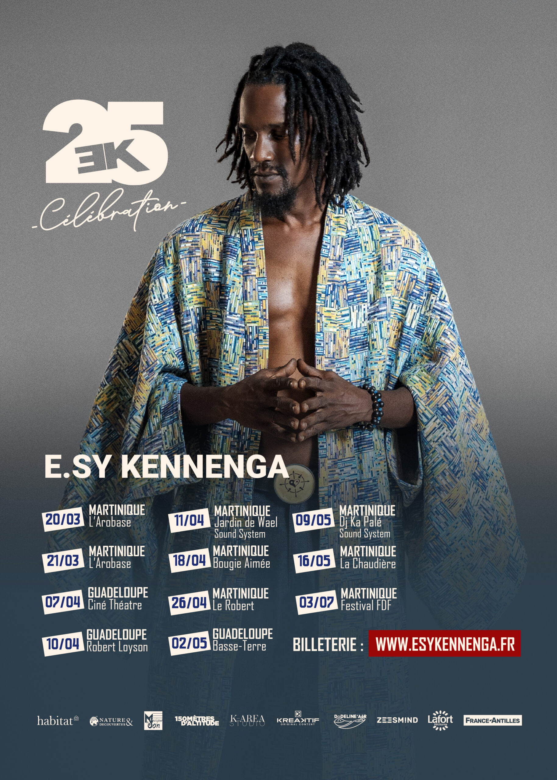 Tournée EK 25 ANS — Mars à décembre 2026